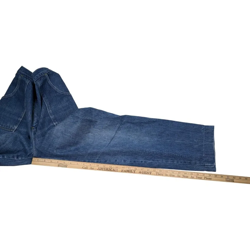 Vintage Levis Elastic‎ Jeans Womens Sz 14 32x29 Blue Denim *READ